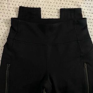 Athleta Fleece Lined Leggings with Side Pockets